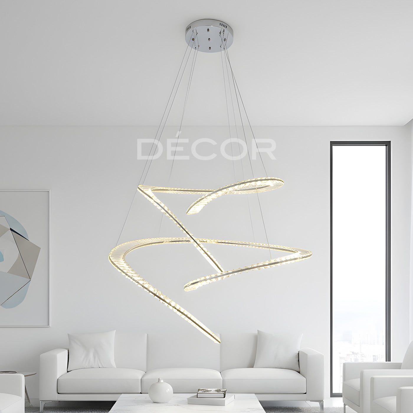 GLAM CRYSTAL L.E.D. Drop Light