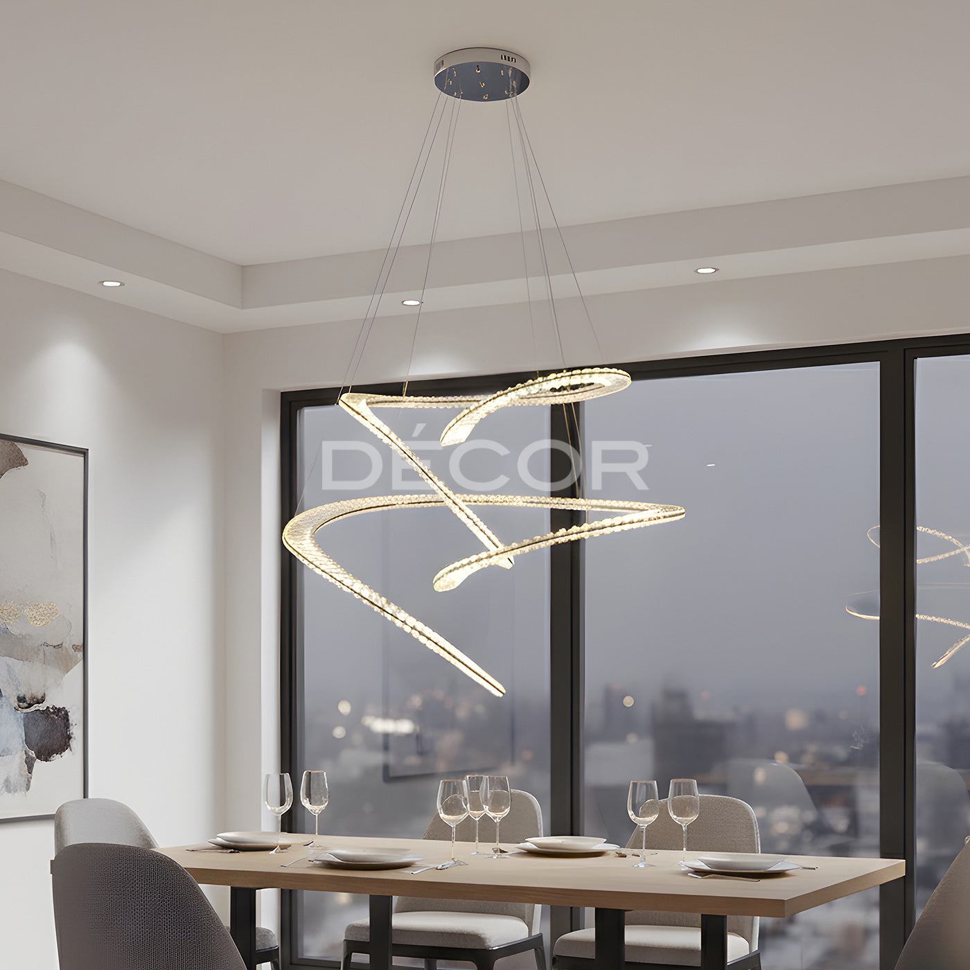 GLAM CRYSTAL L.E.D. Drop Light