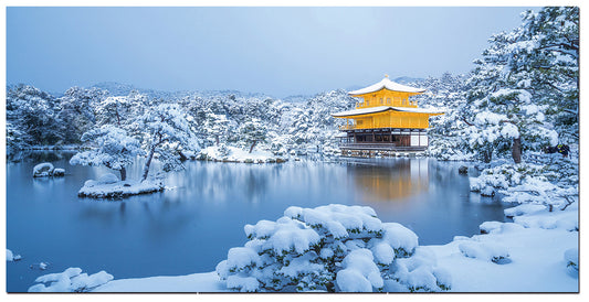 GOLDEN PAVILION KYOTO JAPAN WINTER - ART PRINT