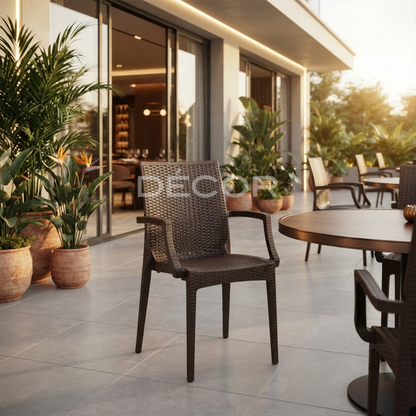 GLENDALE Outdoor Rattan Chair (mocha)