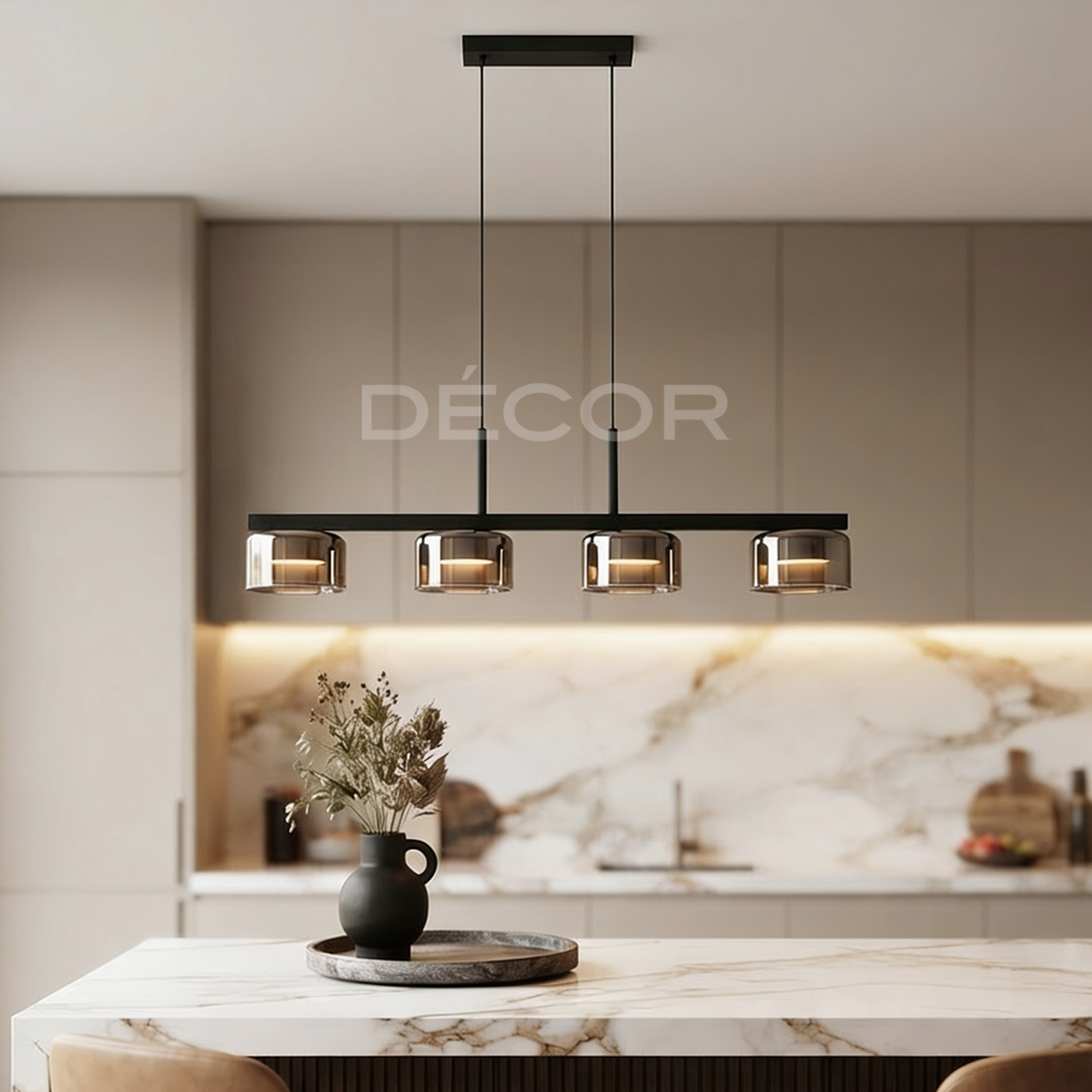 HARLIN 4 L.E.D. Drop Light (Horizontal)