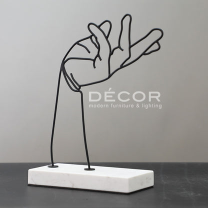 I QUIT SMOKING HAND Sculpture