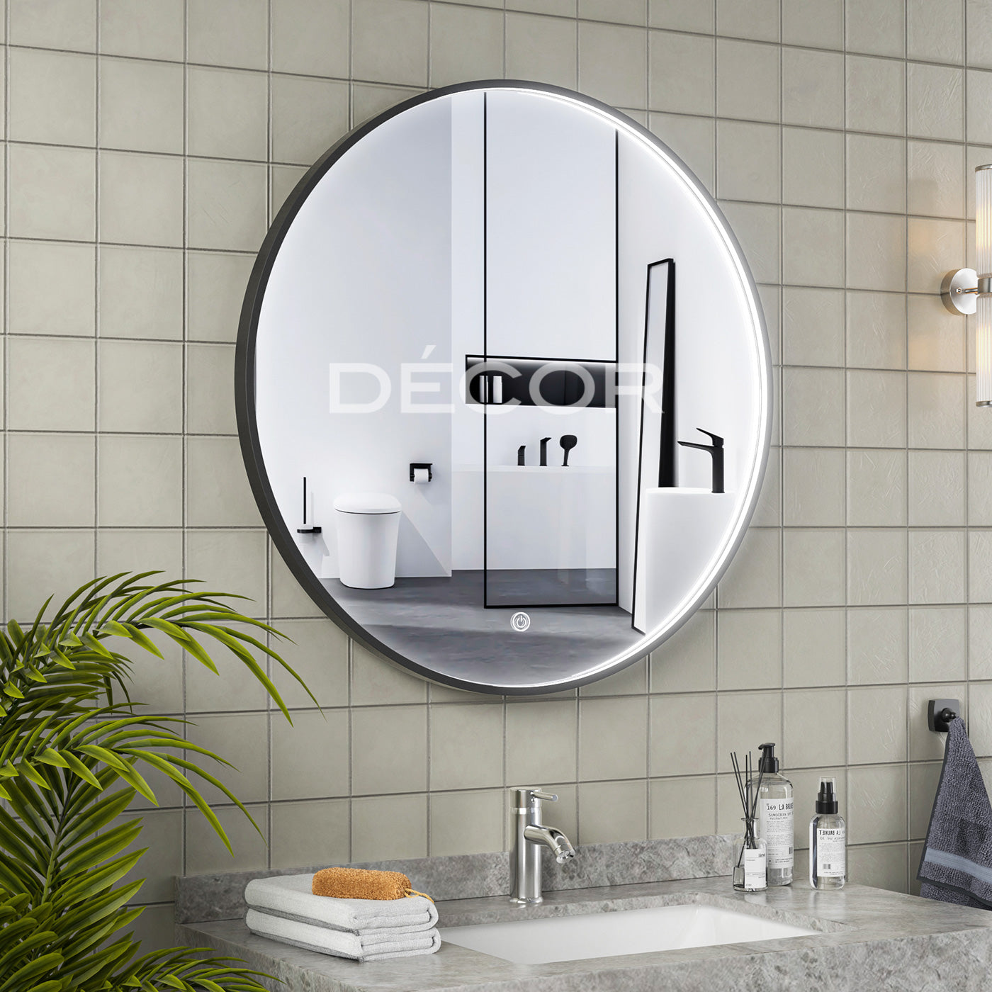 KENNEDY L.E.D. Wall Mirror (Tri-Color)