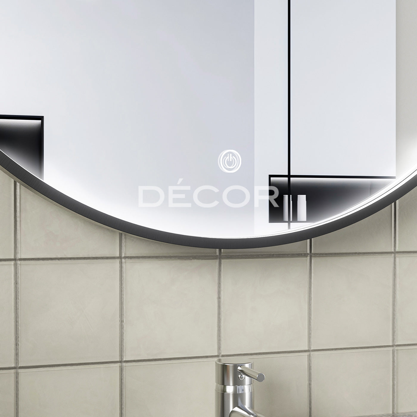 KENNEDY L.E.D. Wall Mirror (Tri-Color)
