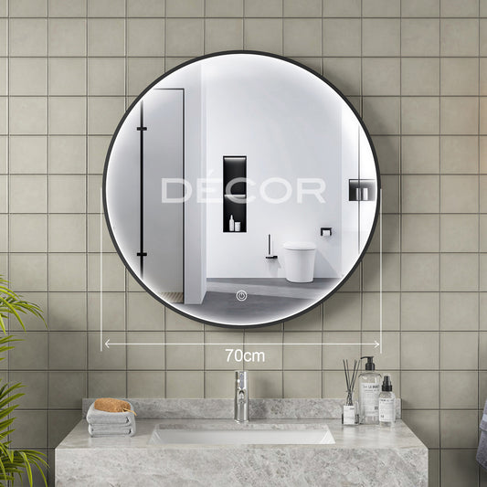 KENNEDY L.E.D. Wall Mirror (Tri-Color) - 70cm diameter