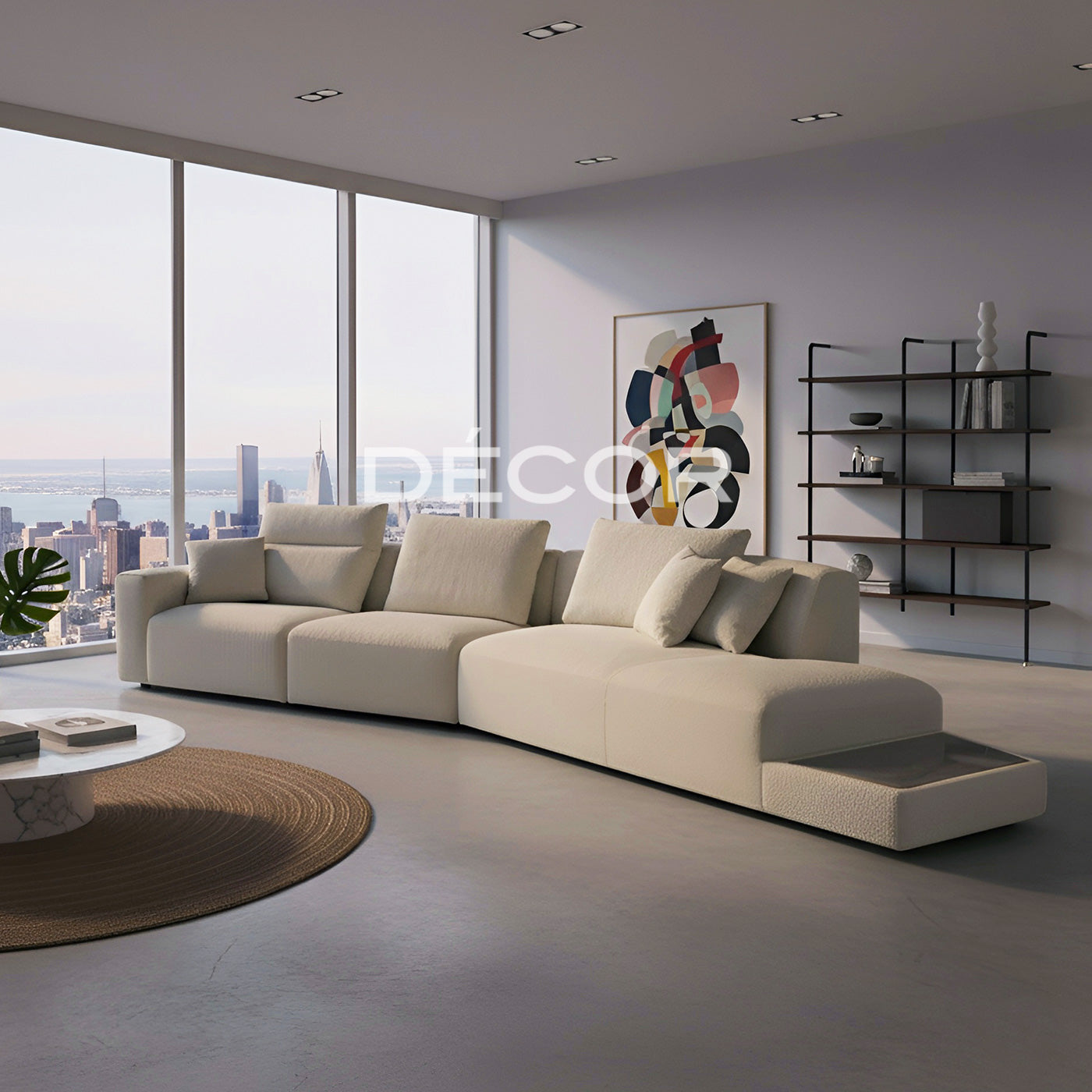 KENWOOD Fabric L-Shape Sofa