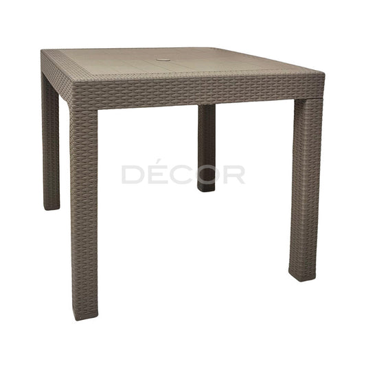 LODGE Outdoor Rattan Dining Table (Mocha) (Cappuccino)