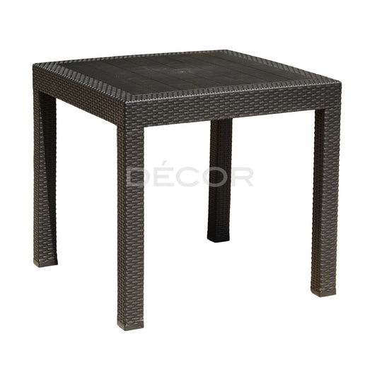 LODGE Outdoor Rattan Dining Table (Mocha)