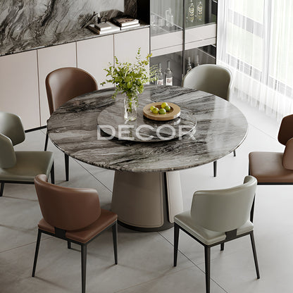 LOGIX Dining Table with Lazy Susan