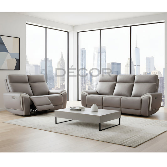 LOUIE POWER RECLINING LEATHER SOFA
