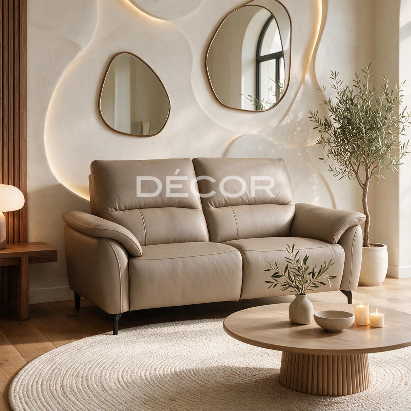 CONWAY (3 Seater) Power Reclining Leather Sofa