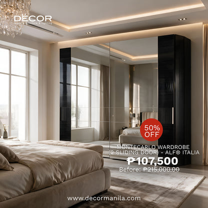 MONTECARLO Wardrobe (2 Sliding Door) - ALF® ITALIA