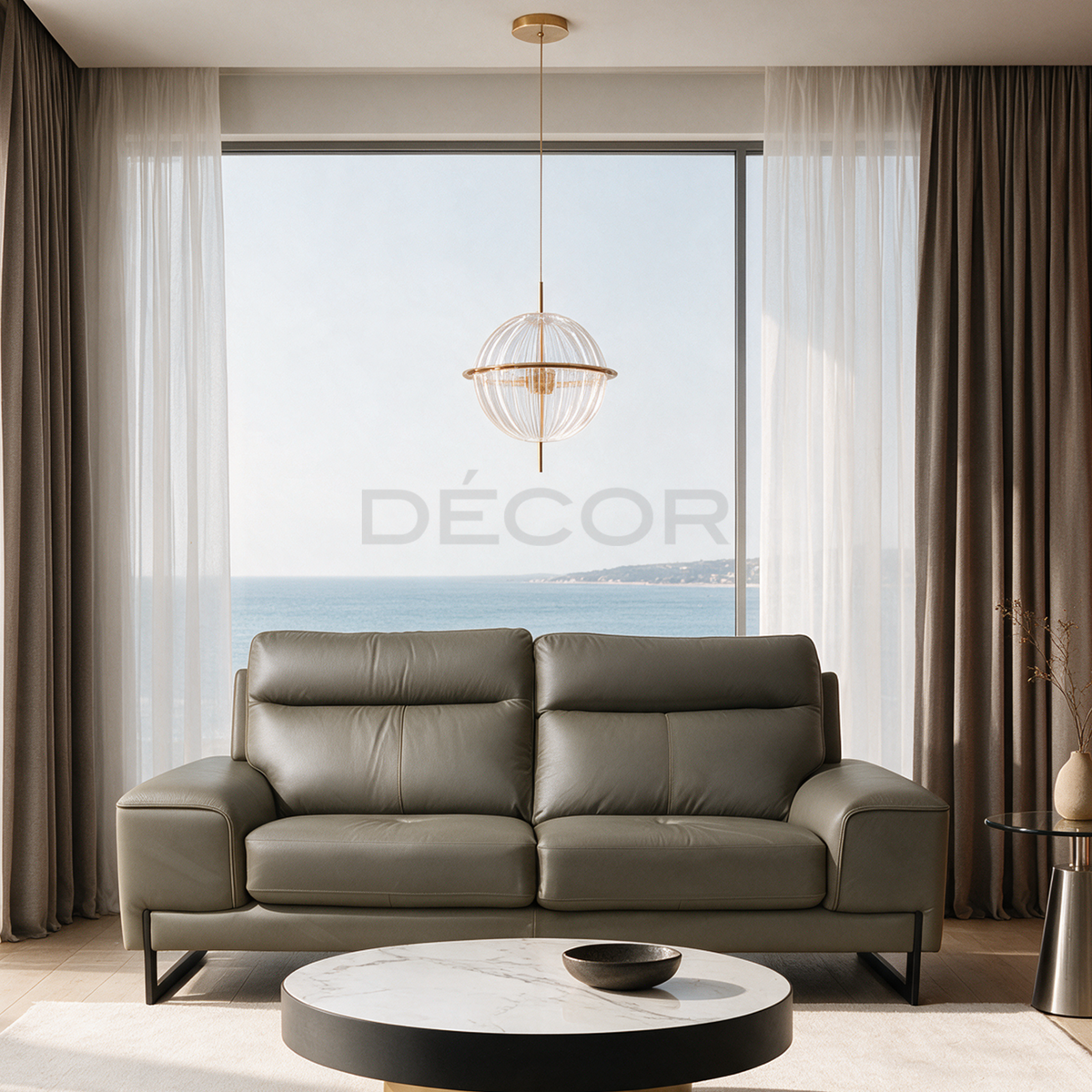 NETFLIX Leather Sofa