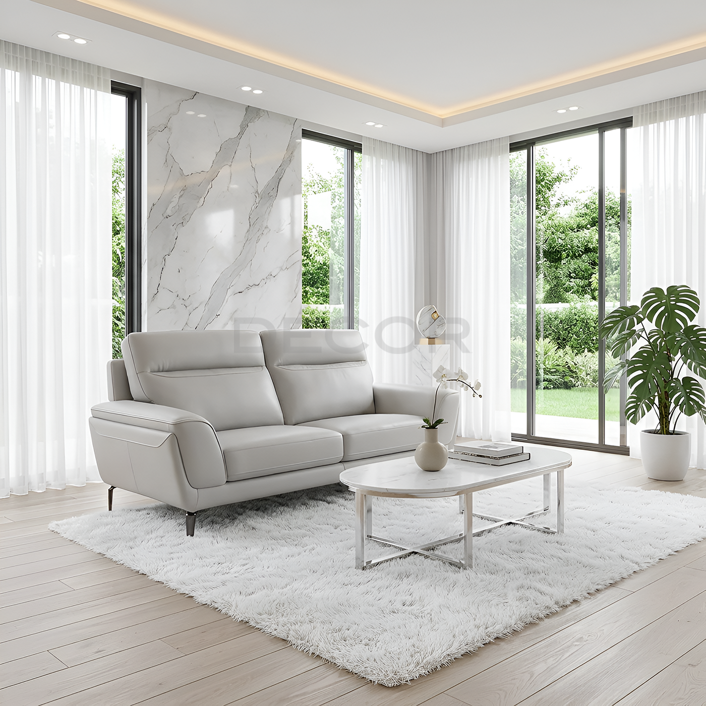NORWAY 3 Seater Leather Sofa