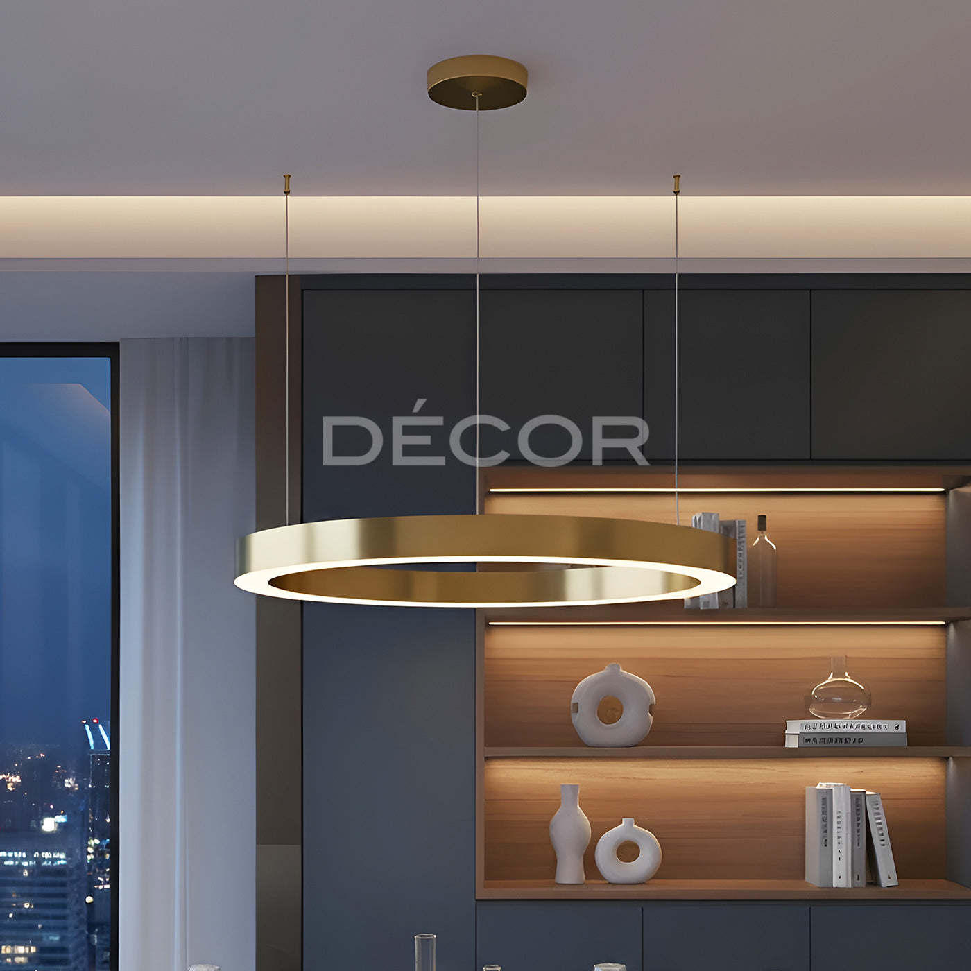 RINGLET L.E.D. (ø100cm) Drop Light (Tri-Color)