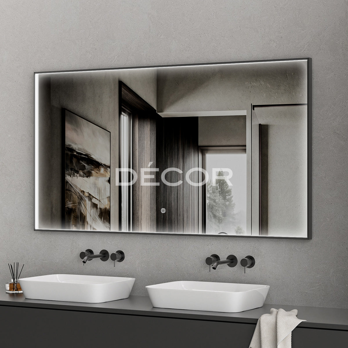 SESSI L.E.D. Wall Mirror (Tri-Color)