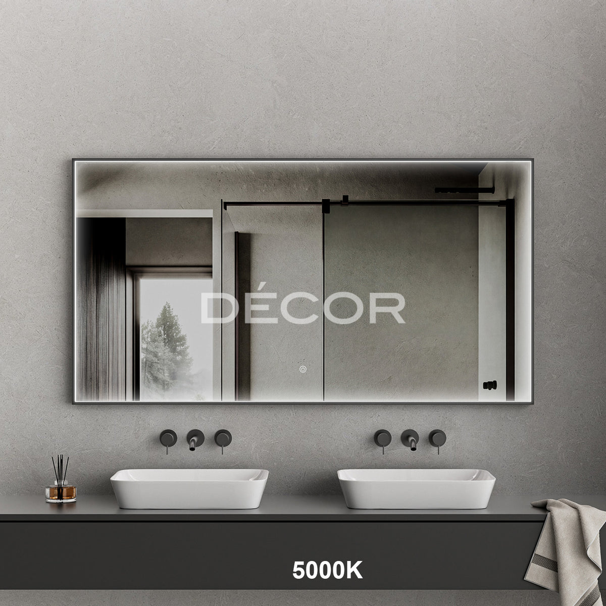 SESSI L.E.D. Wall Mirror (Tri-Color)