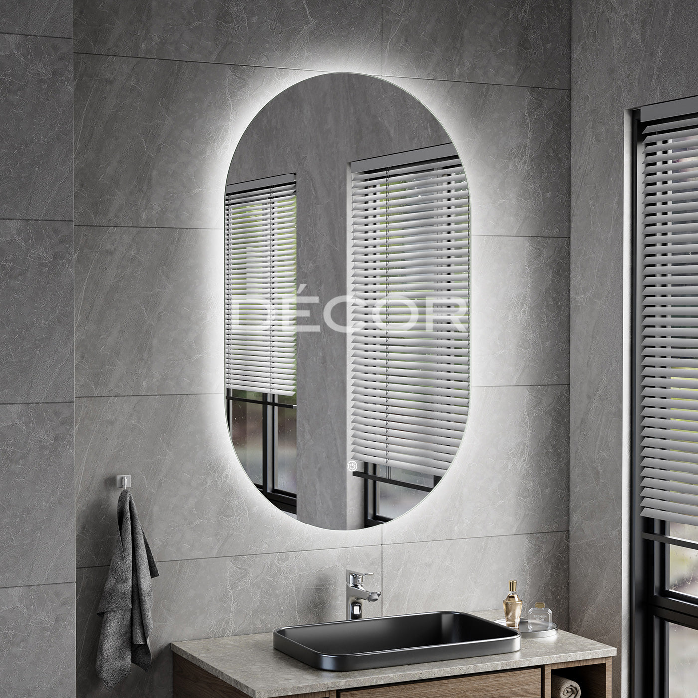 SHIMS L.E.D. Wall Mirror (Tri-Color)