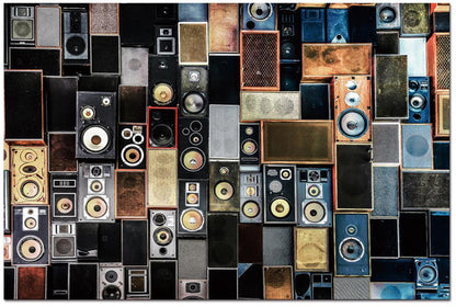 STEREO SPEAKERS - ART PRINT