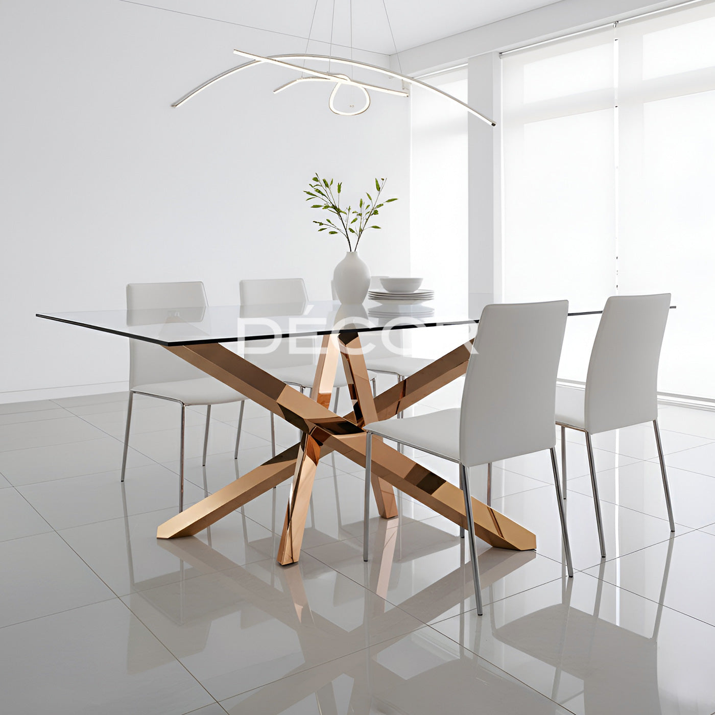 STIX Dining Table (Rose Gold)