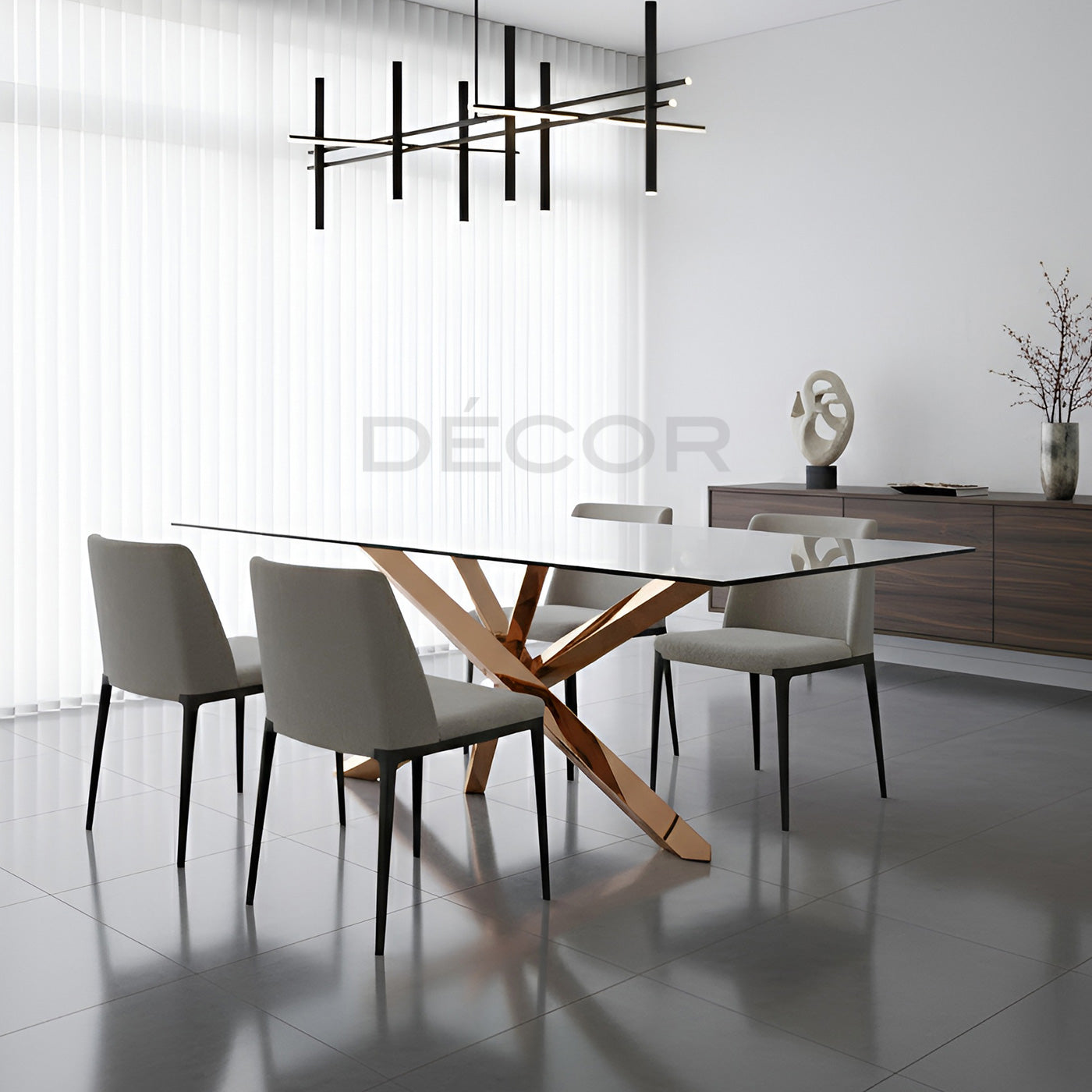 STIX Dining Table (Rose Gold)