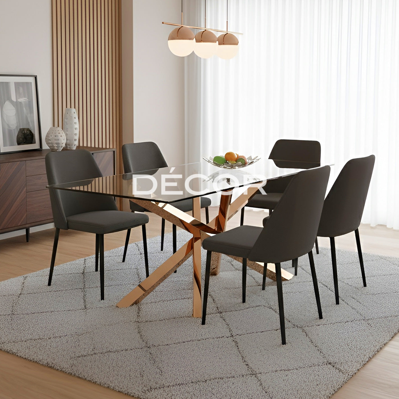 STIX Dining Table (Rose Gold)