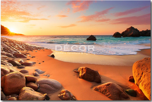 SUNSET BEACH - ART PRINT