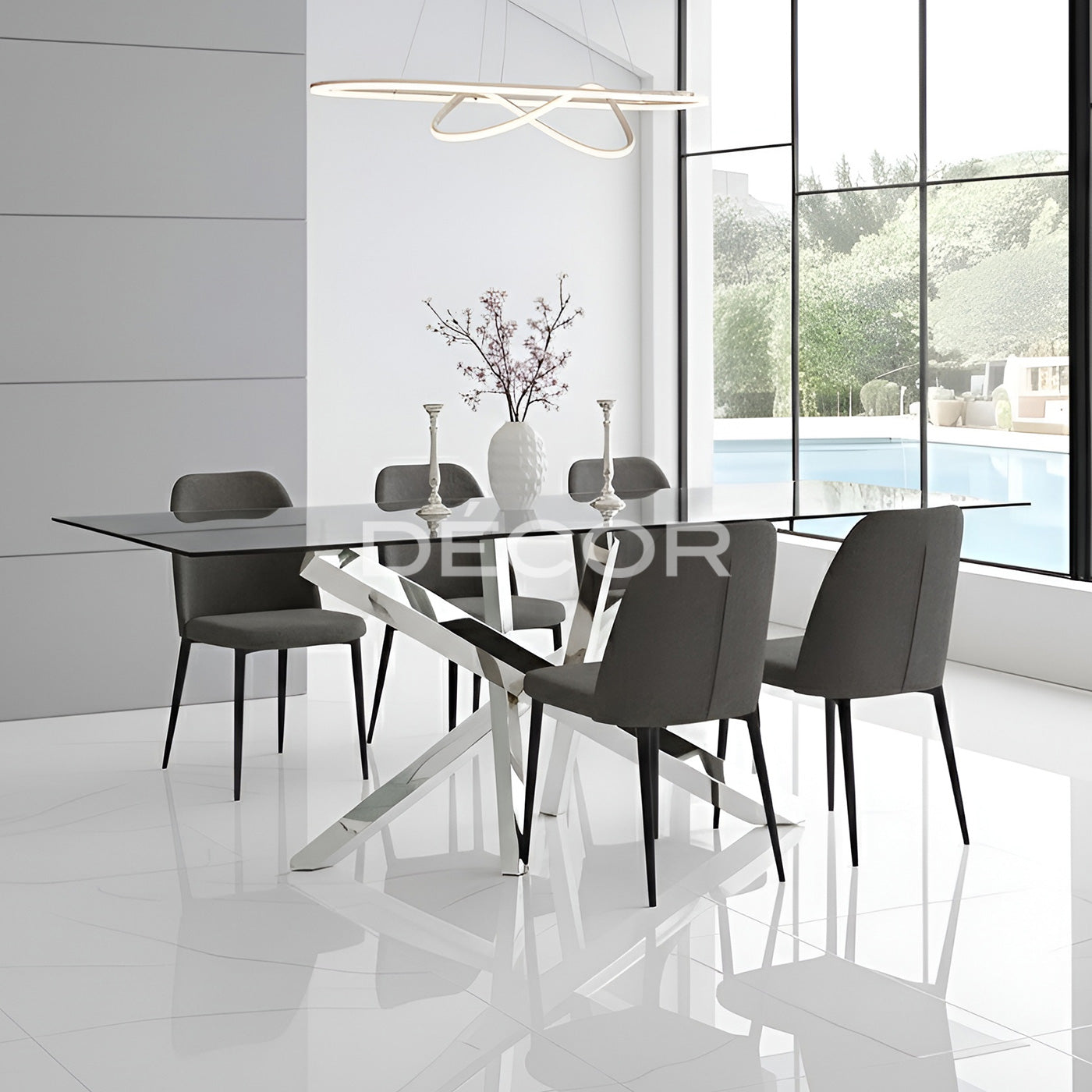 STIX Dining Table (Stainless Steel)