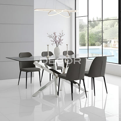 STIX Dining Table (Stainless Steel)