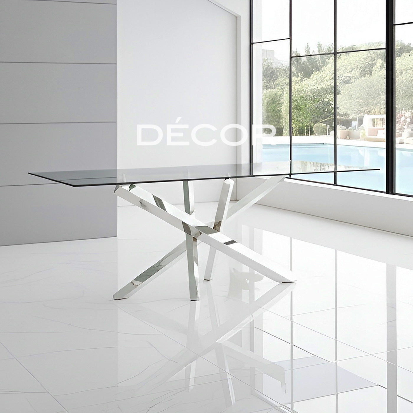 STIX Dining Table (Stainless Steel)