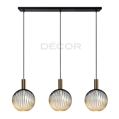 VESSI 3 L.E.D. Horizontal Drop Light