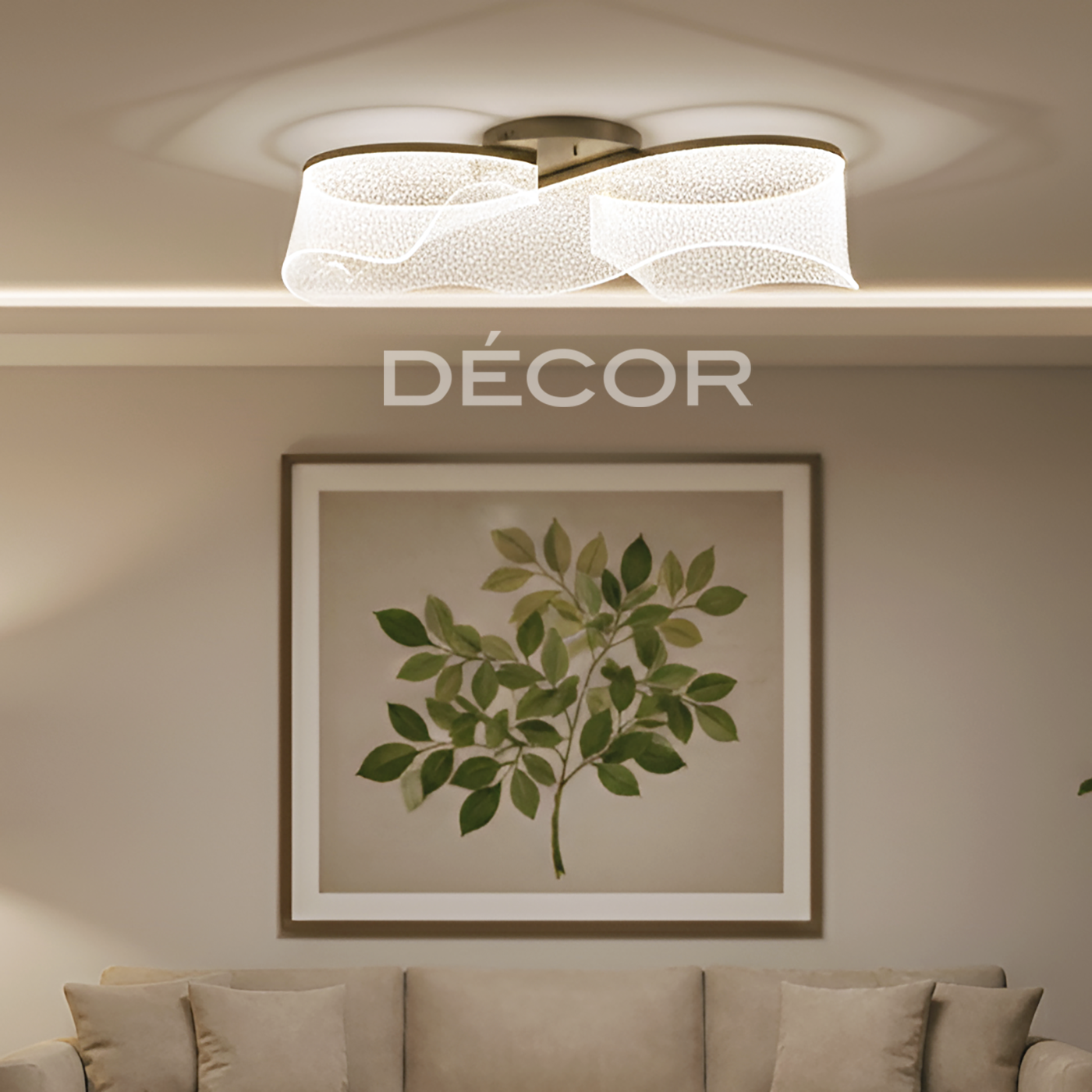 VETRO L.E.D. Ceiling Lamp (Tri-color)