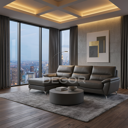 VISION ONE L-Shape Leather Sofa