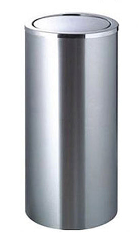 B45A - Garbage Can with Swing Lid (Stainless Steel)