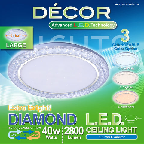 DIAMOND L.E.D. Ceiling Light