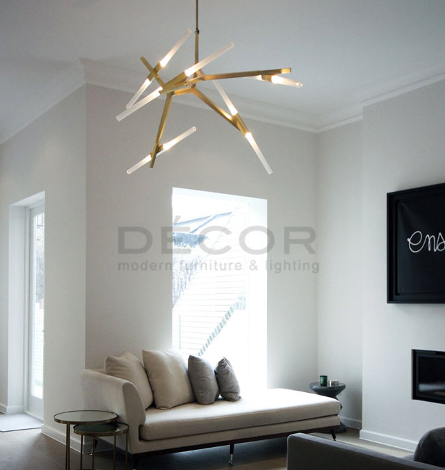 MINOTTI (Gold - 14 Heads) Drop Light