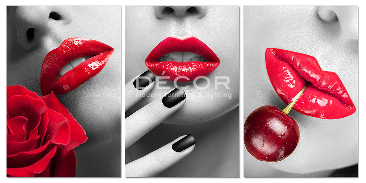 3 Lips - Art Print
