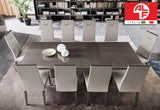 ATHENA Dining Table - LONG (Extend 1.95m to 2.5m) and 10pcs Dining Chair Set - ALF® ITALIA