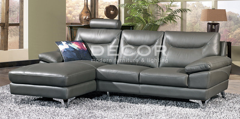 L shape on sale leather sofa