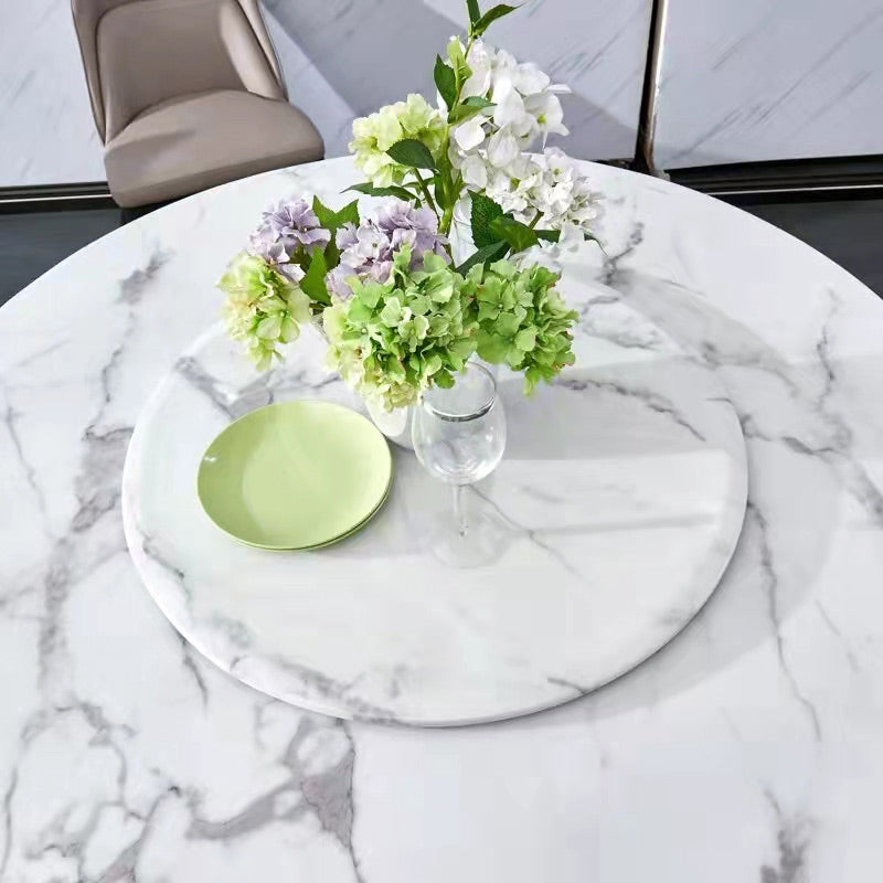 CENTRIO Round Dining Table with Lazy Susan