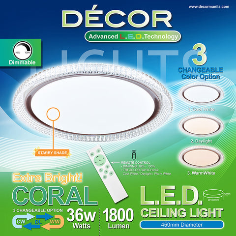 CORAL L.E.D. Ceiling Light