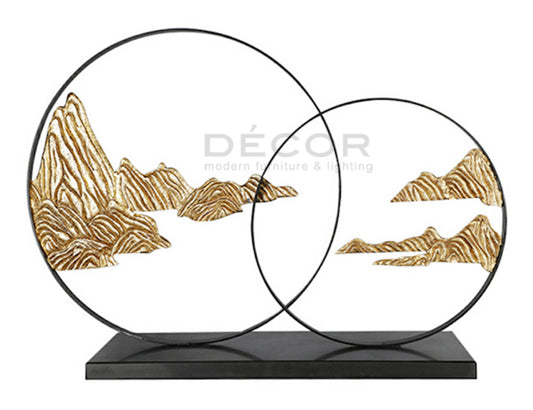 DOUBLE RING ISLAND SCULPTURE
