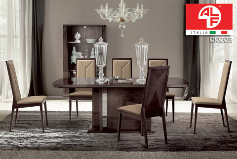 EVA Dining Table and (8pcs) Dining Chair Set - ALF® ITALIA