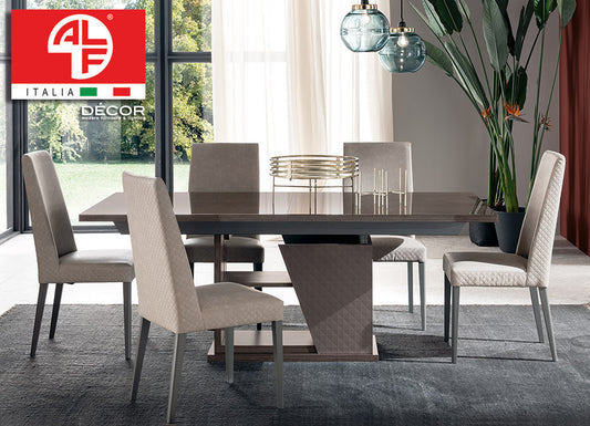 FRIDA Dining Table - (Extend 1.6m to 2.1m) and 6 Dining Chair Set - ALF® ITALIA