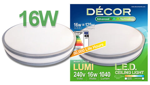 LUMI L.E.D. Ceiling Light 16W (Changeable: Daylight / Cool White / Warm White)