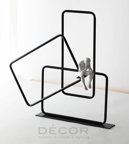 MAN OF RECTANGLES Sculpture