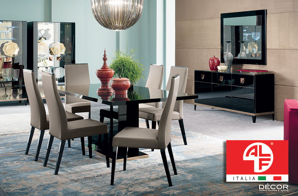 MONT NOIR Dining Table 2m 2.5m and 8pcs Dining Chair Set ALF