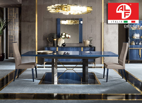 OCEANUM Dining Table (2m - 2.5m) and (8pcs) Dining Chair Set - ALF® ITALIA