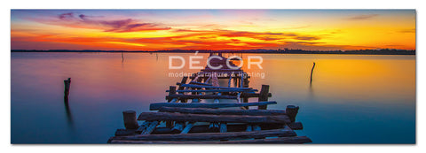 Rustic Dock Sunset - Art Print