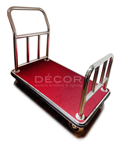 D14 - Luggage Trolley Flat (CHROME Stainless Steel)